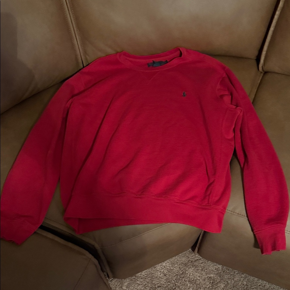 Polo Ralph Lauren Classic Red Crewneck Sweater